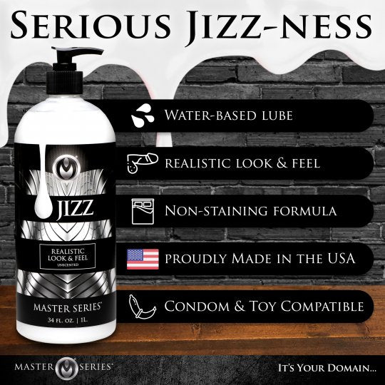 Jizz Unscented Water-Based Lube - 16oz