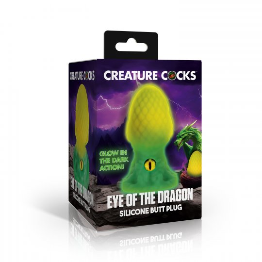 Eye of the Dragon Silicone Butt Plug - Green