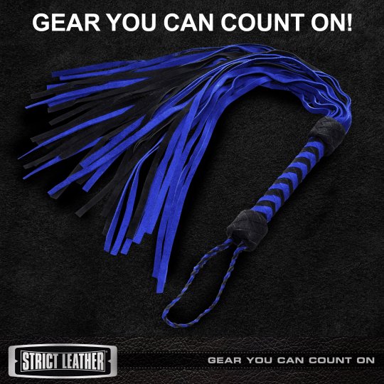 Black and Blue Suede Flogger
